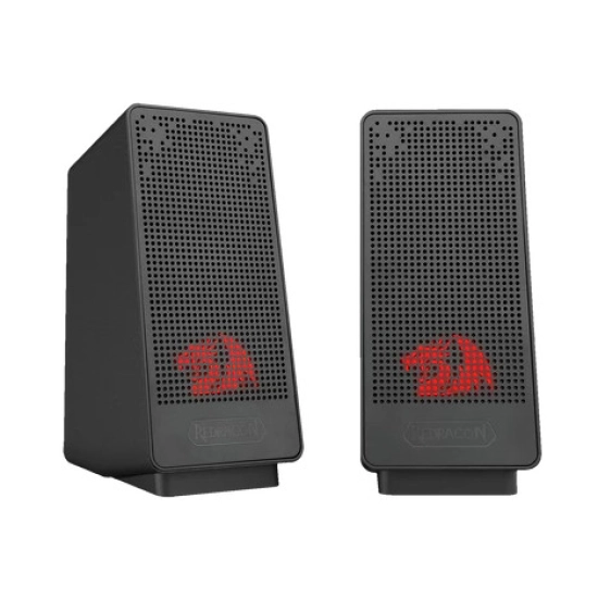 Zvučnici REDRAGON Gaming Ranch GS513, 2.0, USB A, 3.5mm, LED, crni