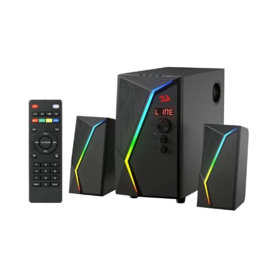 Zvučnici REDRAGON Anvil Pro GS520-PRO, 2.1, 10W, USB A, USB C, 3.5mm, RGB, crni Zvučnici REDRAGON Anvil Pro GS520-PRO, 2.1, 10W, USB A, USB C, 3.5mm, RGB, crni