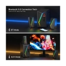 Zvučnici REDRAGON Anvil Pro GS520-PRO, 2.1, 10W, USB A, USB C, 3.5mm, RGB, crni