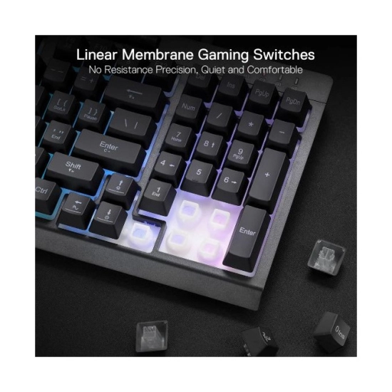 Tipkovnica REDRAGON Gaming Shiva Pro K515, žičana, USB A, membranska, Linear Switch, RGB, crna