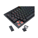 Tipkovnica REDRAGON Gaming Horus K619, žičana, USB C, mehanička, Crveni Switch, HR Layout, RGB, Slim, Low Profile, crna