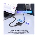 Razdjelnik video UGREEN, HDMI 2.0 na USB C, 4K@60Hz, crni