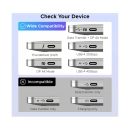 Razdjelnik video UGREEN, HDMI 2.0 na USB C, 4K@60Hz, crni