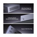 Switch UGREEN, 6-portni, RJ45, 6x Poe, sivi