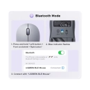 Miš UGREEN, bežični, Bluetooth, 4000dpi, ljubičasti