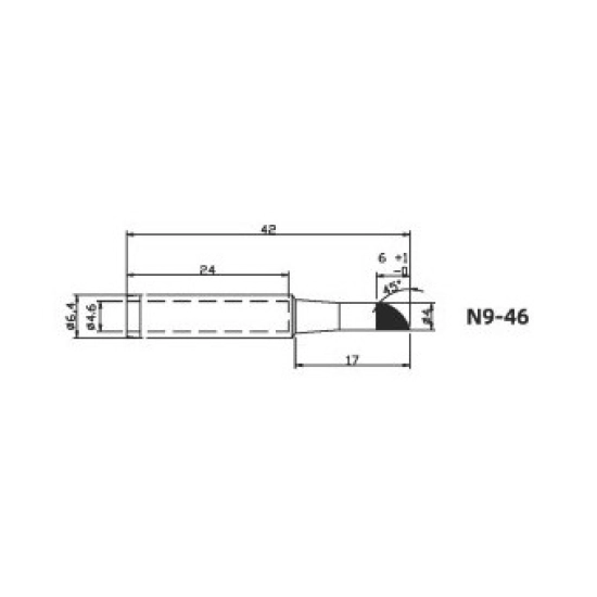 Vrh za lemilo ZD-415R 3.0mm N9-46 (ZD-8922) Vrh za lemilo ZD-415R 3.0mm N9-46 (ZD-8922)