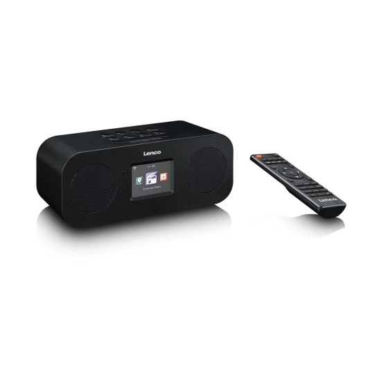 Radio primjenik LENCO DIR-121BK, FM, DAB/DAB+, WiFi, Bluetooth 5.3, 3.5mm, LCD zaslon, crni Radio primjenik LENCO DIR-121BK, FM, DAB/DAB+, WiFi, Bluetooth 5.3, 3.5mm, LCD zaslon, crni