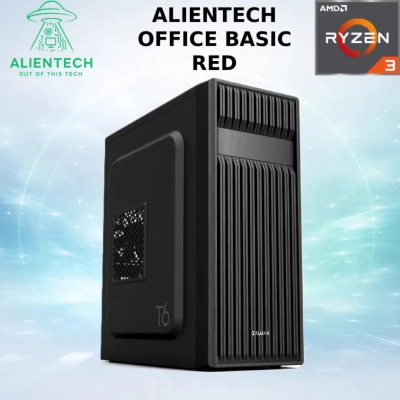 Računalo office ALIENTECH Office Basic Red, Ryzen 3 3200G, 16GB, 500GB SSD, Radeon Graphics, NoOS   - Office računala