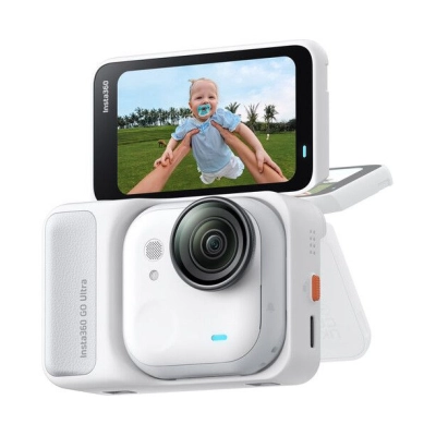 Akcijska kamera INSTA360 GO Ultra Standard Edition, 50MP, 2.7K, 4K@60Hz, IPX4, Arctic White   - Sportske kamere i oprema