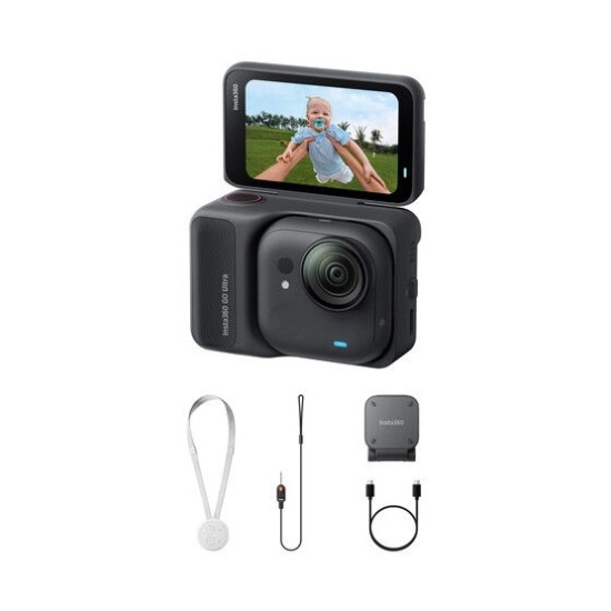 Akcijska kamera INSTA360 GO Ultra Standard Edition, 50MP, 2.7K, 4K@60Hz, IPX4, Midnight Black Akcijska kamera INSTA360 GO Ultra Standard Edition, 50MP, 2.7K, 4K@60Hz, IPX4, Midnight Black