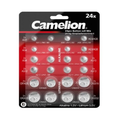 Baterija alkalna CAMELION alkalne + litijeve, 24 komada