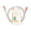 Kabel NEDIS CCGL85230GY10, Patch, CAT 6, U/UTP, 1m, sivi, label