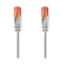 Kabel NEDIS CCGL85230GY10, Patch, CAT 6, U/UTP, 1m, sivi, label