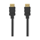 Kabel NEDIS CVGL34060BK75, HDMI (M) na HDMI (M), 4K@60Hz, ethernet, ARC, Gold plated, 7.5m, crni, label