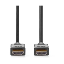 Kabel NEDIS CVGB34060BK20, HDMI (M) na HDMI (M), 4K@60Hz, ethernet, ARC, Gold plated, 2m, crni, kutija
