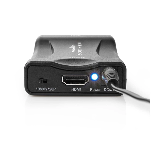 Pretvarač video NEDIS VCON3463BK, 2-portni, Scart na HDMI