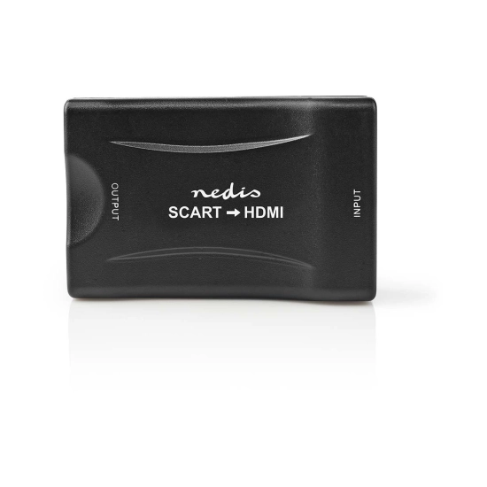 Pretvarač video NEDIS VCON3463BK, 2-portni, Scart na HDMI