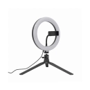 Selfie stick WHITE SHARK RING LED SVJETLO RL-08 MOONLIGHT, stolni, crni