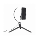 Selfie stick WHITE SHARK RING LED SVJETLO RL-08 MOONLIGHT, stolni, crni