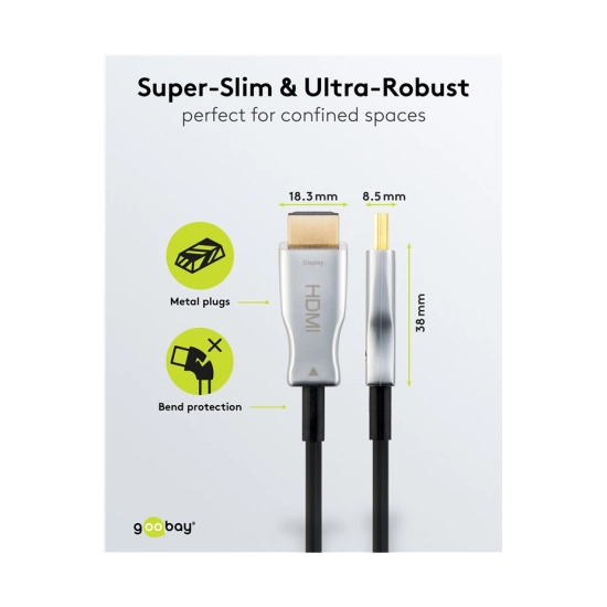 Kabel GOOBAY 65567, HDMI (M) na HDMI (M), 4K@60Hz, Gold plated, 20m, crni, bulk Kabel GOOBAY 65567, HDMI (M) na HDMI (M), 4K@60Hz, Gold plated, 20m, crni, bulk