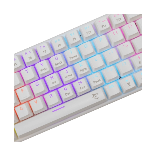 Tipkovnica WHITE SHARK Gaming GK-002211V2 WAKIZASHI-2, žičana, USB C, mehanička, Crveni Switch, US Layout, bijela Tipkovnica WHITE SHARK Gaming GK-002211V2 WAKIZASHI-2, žičana, USB C, mehanička, Crveni Switch, US Layout, bijela