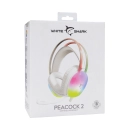 Slušalice WHITE SHARK GH-2444 PEACOCK-2, žičane, 3.5mm, mikrofon, za PS5/PS4/PC, bijele
