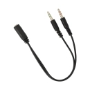Slušalice WHITE SHARK GH-2444 PEACOCK-2, žičane, 3.5mm, mikrofon, za PS5/PS4/PC, crne