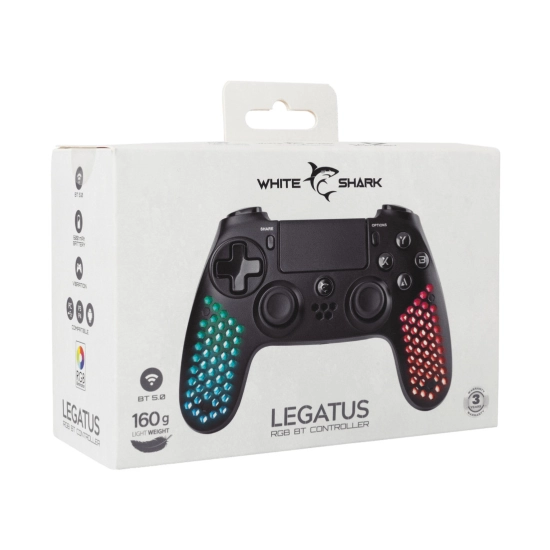 Gamepad WHITE SHARK GPW-4009 LEGATUS, bežični, Bluetooth, za PS4/PS3/Android/iOS/PC