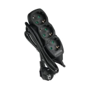 Kabel produžni DPM SPP04B, 3-mjesta, 5m, kabel 3x1.5mm2, crni