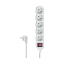 Kabel produžni DPM SPP50, 5-mjesta s prekidačem, 1.5m, kabel 3x1.5mm2, bijeli