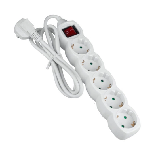 Kabel produžni DPM SPP52, 5-mjesta s prekidačem, 3m, kabel 3x1.5mm2, bijeli Kabel produžni DPM SPP52, 5-mjesta s prekidačem, 3m, kabel 3x1.5mm2, bijeli