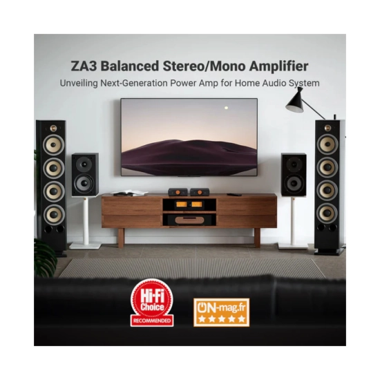 Pojačalo FOSI AUDIO ZA3, 235W, 48V, stereo, crno