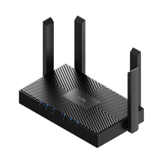 Router CUDY WR3000 1.0, AX3000, WiFi 6, RJ45, crni