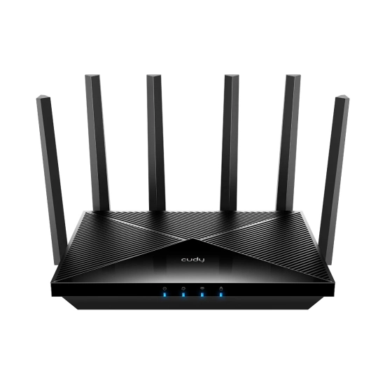 Router CUDY WR6500 1.0, BE6500, WiFi 7, RJ45, crni