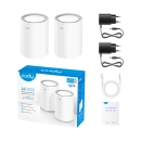 Access Point CUDY M3000 2.0, AX3000, WiFi 6, RJ45, 2 komada, bijeli