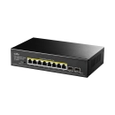 Switch CUDY GS1008PS2 1.0, 8-portni, RJ45, 8x Poe+, sivi