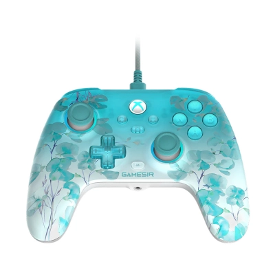 Gamepad GAMESIR T7 Pro W Floral, žičani, USB C, za Android/PC, plavi