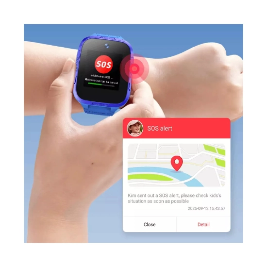 Pametni sportski sat 360 SMART LIFE Bostlab  Kids Watch E3 PRO, GPS, SOS, IPX8, plavi