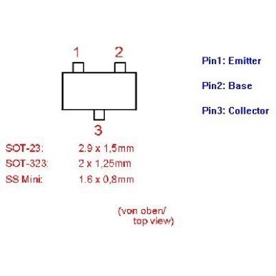 BC847B SMD Si-N Uni, 50V, 0.1A, 300MH   - Tranzistori, tiristori i triaci