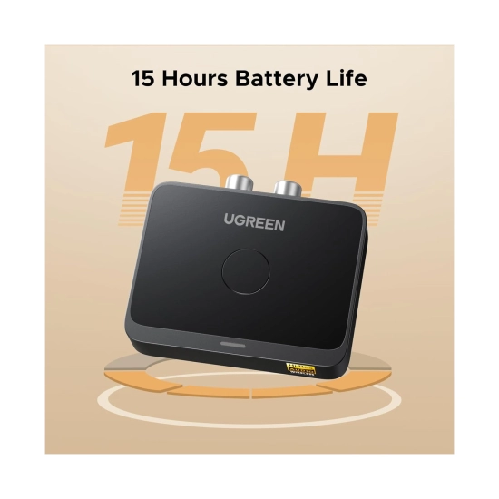Bežični audio reciever UGREEN BT505, Bluetooth 6.0, 3.5mm, RCA, USB C, crni