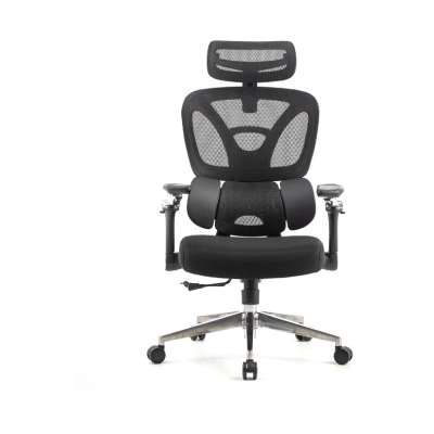 Gaming / uredska stolica ERGOVISION Trek 02, 160 do 200cm, do 130kg, crna