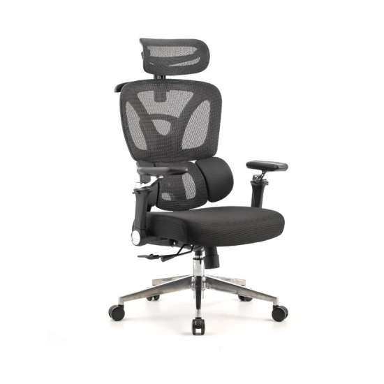 Gaming / uredska stolica ERGOVISION Trek 02, 160 do 200cm, do 130kg, crna Gaming / uredska stolica ERGOVISION Trek 02, 160 do 200cm, do 130kg, crna