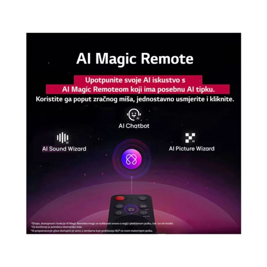 Televizor OLED 65incha LG OLED65B53LA.AEU, WebOS, 4K UHD, DVB-T2/C/S2, HDMI, WiFi, Bluetooth, USB A, Energetska oznaka F