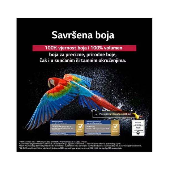 Televizor OLED 65incha LG OLED65B53LA.AEU, WebOS, 4K UHD, DVB-T2/C/S2, HDMI, WiFi, Bluetooth, USB A, Energetska oznaka F