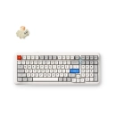 Tipkovnica MCHOSE Gaming K99 V2, MC-K99V2-11, bežična, WiFi, Bluetooth, mehanička, RGB, retro bijela