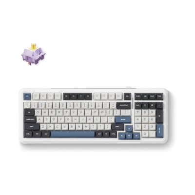Tipkovnica MCHOSE K99-3A, bežična, WiFi, Bluetooth, USB C, mehanička, RGB, Navy Blue   - Tipkovnice