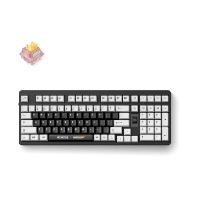 Tipkovnica MCHOSE x Unbox Therapy UT98, HW-UT98-2, bežična, WiFi, Bluetooth, USB C, mehanička, Classic Therapy   - Tipkovnice