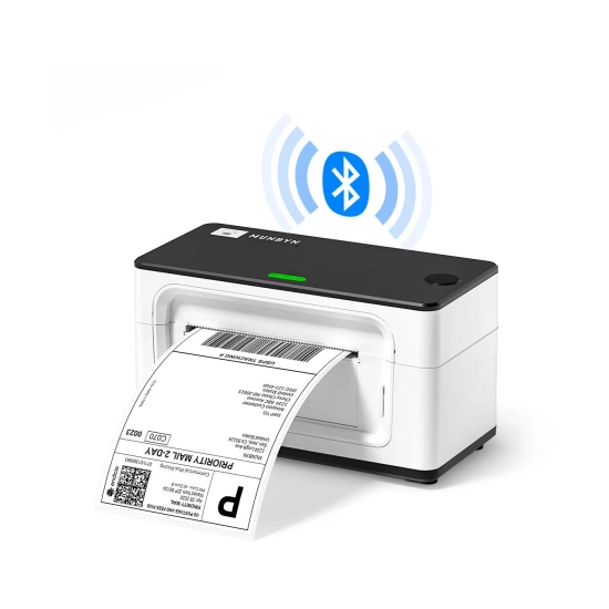 Termalni printer za naljepnice MUNBYN ITPP941B, 108mm, termalni, Bluetooth, USB, bijeli Termalni printer za naljepnice MUNBYN ITPP941B, 108mm, termalni, Bluetooth, USB, bijeli