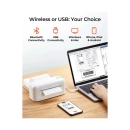 Termalni printer za naljepnice MUNBYN RW402B, 40-108mm, termalni, Bluetooth, USB, bijeli