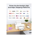 Termalni printer za naljepnice MUNBYN RW402B, 40-108mm, termalni, Bluetooth, USB, bijeli
